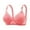 Watermelon Red, variant on WRKEKC Wireless Bras for Women Front Closure No Underwire Plus Size Full Coverage Solid Color Decorative Multi-Tone Comfortable Everyday Wear Bras