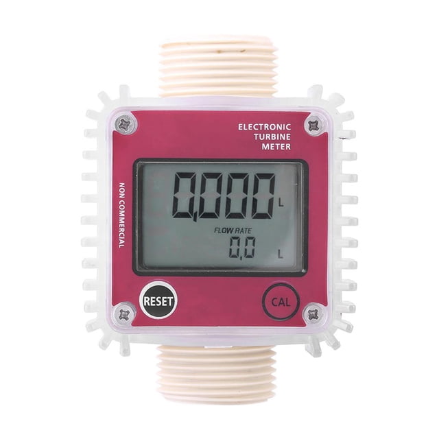 Riwesomey Medidor de flujo Rosca de 1 pulgada Pantalla digital Medidor de flujo K24 Dispositivo de medición de flujo de líquido de buena de Herramientas y ferretería Riwesomey TO004954-00