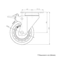 thumbnail image 4 of Carrymaster ACLU-100SFB Light-Duty Swivel Flange Brake Non-Leveling Caster, 4 of 4