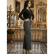 thumbnail image 4 of PANTALONES RELAJADOS PARA MUJER DE DISEÑO UNICO WIDE LEGS DE CINTURA ALTA, 4 of 5