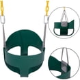 thumbnail image 2 of Reznor High Back Full Bucket Toddler Swing Seat with 60 inch Coated Chains, Green/Yellow, 2 of 6