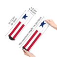 thumbnail image 3 of Women Men Athletic Socks Flag Of Liberian Cushioned Quarter Ankle Socks, 3 of 7