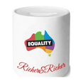 thumbnail image 1 of Gender Difference Australian Rainbow Equality Rich and Rich Bank Saving Box Coin, 1 of 1