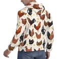 thumbnail image 6 of Fotbe Men's Hoodie with Roosters and Chickens Pattern - Kangaroo Pocket Pullover Hooded Sweatshirt, Perfect for Daily Wear, Travel, and Home-3X-Large, 6 of 7