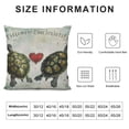 thumbnail image 5 of Leisuo Turtle Pillow Covers, Couple Turtle&nbsp;Pillow Covers, Valentine's Day Turtle Gifts Decorative Throw Pillow Cover, Sofa Bed Room Home Decor Pillow Case, 5 of 5