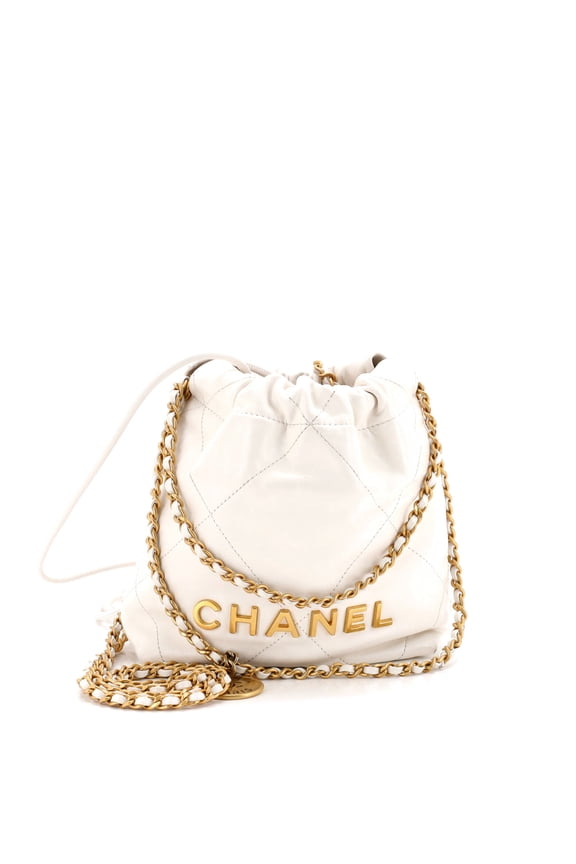 Pre-Owned 22 Chain Hobo Quilted Calfskin Mini By Rebag