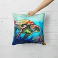 thumbnail image 2 of Loggerhead Sea Turtle Throw Pillow 18 in x 18 in, 2 of 5