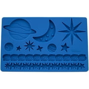 Wilton Outer Space Silicone Fondant and Gum Paste Mold, 11-Cavity