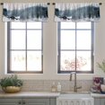 thumbnail image 3 of LALILO Kitchen Curtain Valance Cottage Frosty Snowy Rod Pocket Window Curtain 52"x 18" Set of 2, 3 of 7