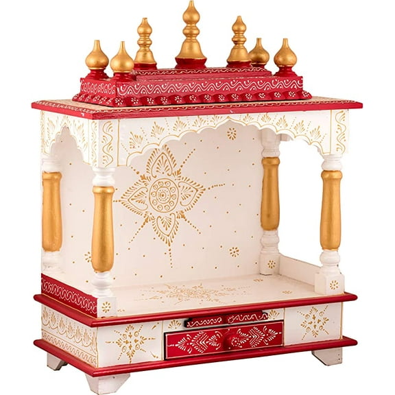 Kamdhenu art and craft Wooden Temple/Pooja Mandir