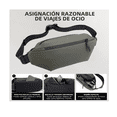 thumbnail image 4 of Bolso Riñonera Cruzada Pecho Bandolera Unisex LAB.G negra, 4 of 5