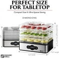 thumbnail image 3 of Magic Mill Compact Food Dehydrator Machine w/ Digital Timer With 5 Stackable Stainless Steel Trays, 3 of 7