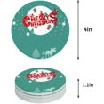 thumbnail image 1 of FMSHPON Merry Christmas Set of 4 Round Coaster for Drinks, Absorbent Ceramic Stone Coasters Cup Mat with Cork Base for Home Kitchen Room Coffee Table Bar Decor, 1 of 6