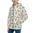 thumbnail image 2 of Kdxio Summer Dinosaur Pattern Kids Boys Girls Zip Up Hoodie 3D Printed Hooded Sweatshirt Hoody Coat with Pocket 7-12 Y-Small, 2 of 6
