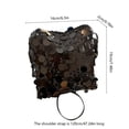 thumbnail image 3 of Weloille Crossbody Bag 1 Pack, Sequins Fashion Chain Underarm Bag, Trendy Unique Mini Bucket Handbag, Lightweight Portable Shoulder Bag for Girl Daily Outing Party Shopping Travel, 3 of 6