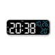 thumbnail image 1 of Reloj despertador LED con pantalla de temperatura y humedad. Reloj electrónico digital con función de salto de segundos, cuenta regresiva y funcionamiento silencioso. Reloj multifuncional para mesita, 1 of 5