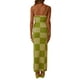 thumbnail image 5 of VISgogo Vestido sin mangas para mujer, estampado de tablero de ajedrez, sin mangas, correa de espagueti, corte bajo, sin espalda, de una pieza para verano, S/M/L VISgogo  moda, 5 of 6