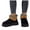 Black, variant on Women's Suede Ankle Snow Boots Pull On Cozy Faux Shearling Lined Memory Foam Winter Shoes