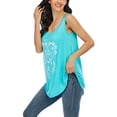 thumbnail image 2 of Gomelly Ladies Tank Tops Sleeveless Pullover Vest Summer Top Women Basic Vaction Camisole Crew Neck Cami Lake Green XL, 2 of 9