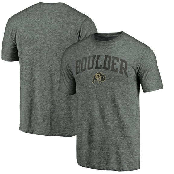 Men's Heather Gray Colorado Buffaloes Arched City Tri-Blend T-Shirt