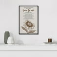 thumbnail image 4 of IDEA4WALL Framed Canvas Print Sunflower Wisdom Inspirational Poem with Phonetic Illustrations Wall Art Contemporary Romantic Relax/Calm for Living Room, Bedroom, Office - 16"x24" BLACK, 4 of 5