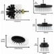 thumbnail image 3 of Set of 6 Drill Cleaning Brushes - Suitable for Car, Tile, Carpet, Bathtub, Kitchen and Toilet., 3 of 3