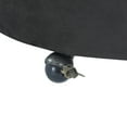 thumbnail image 6 of Kumix Velvet Upholstered Swivel Chair for Living Room, with Button Tufted Design and Movable Wheels, Including 3 Pillows, Lazy Swivel Chair for Kids Teens Adults, Black, 6 of 7