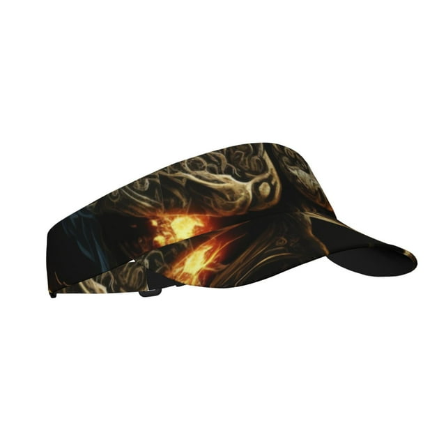 Balery Metal Evil Skull Gorra deportiva con visera ajustable para mujer y hombre (talla única)