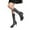 Black, variant on Textured Over The Knee Stockings Sheer Shimmery Calf Socks for Daily Wear And Fashion Outfits Sunfish