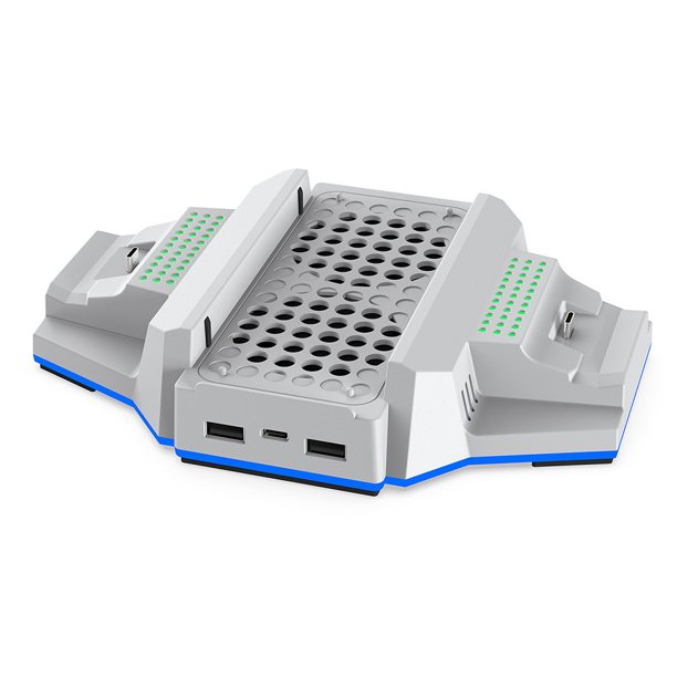 Estación de carga de controlador dual con soporte de refrigeración para accesorios Xbox Series S