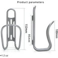 thumbnail image 2 of Titanium Bike Water Bottle Cages, 2-Pack, Lightweight and Durable Alloy Holder for MTB and Road Bicycles - Silver, 2 of 6