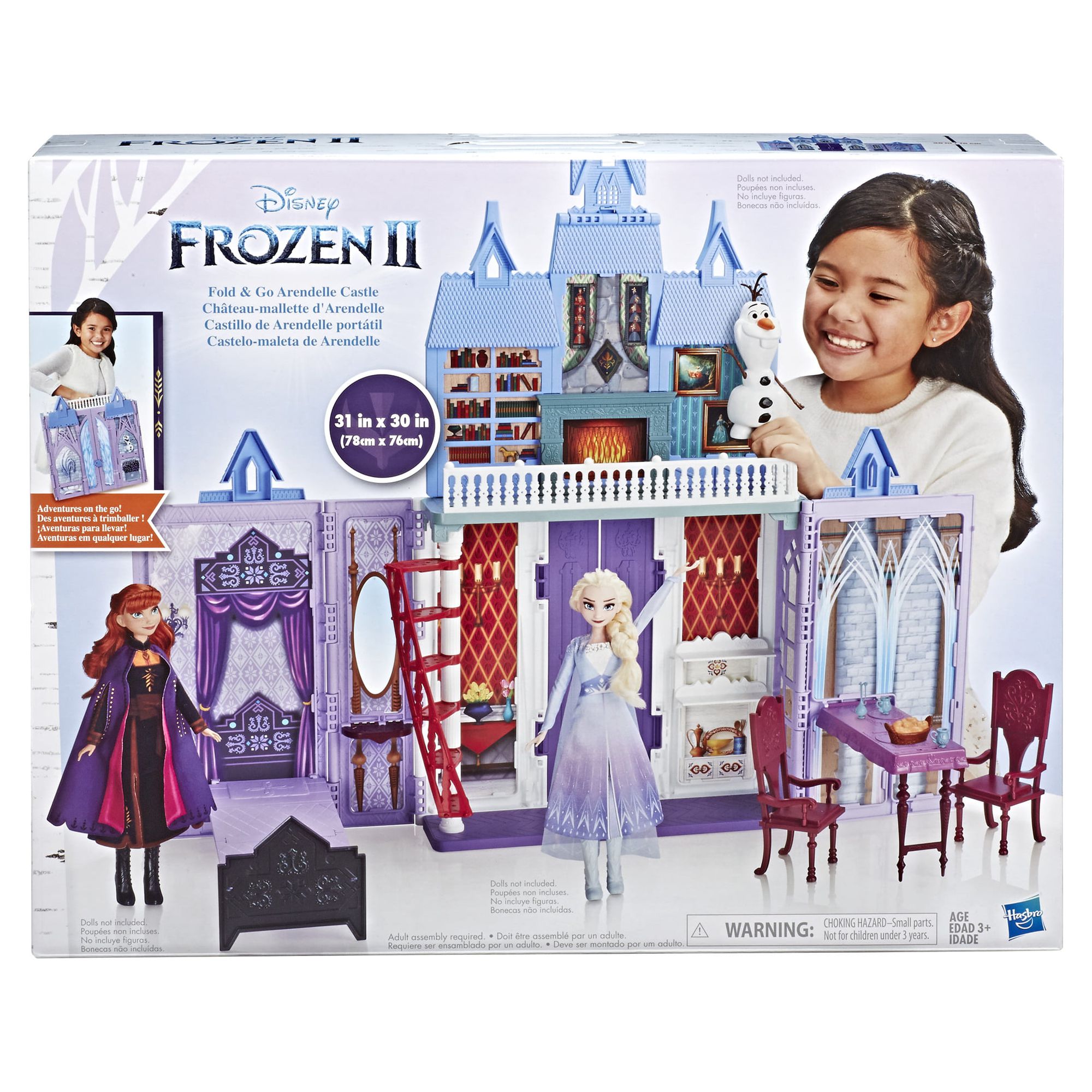 Disney Frozen 2 Portable Arendelle Castle Playset, 6 Accessories and Castle - image 2 of 12