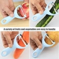 thumbnail image 6 of Multifunctional Fruit & Vegetable Peeler | Apple Peeler & Potato Scraper | Plastic Handle with Stainless Steel Blade | Kitchen Peeling Tool | Easy to Carry & Store | Includes 1 Peeler, 6 of 6