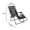 Mainstays Outdoors Oversized Zero Gravity Chair Bungee Sling Lounger