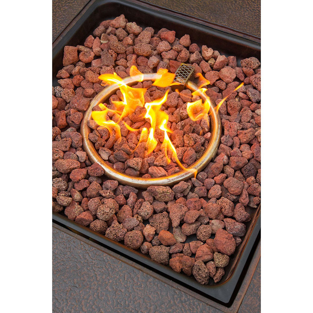 Hanover Outdoor Stone Harbor 5-Piece Fire Pit Lounge Set, Desert Sunset - image 6 of 8