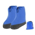 thumbnail image 3 of Botines de plumas, calcetines cálidos, botines de camping, funda para calentar los pies con bolsa de almacenamiento, calzado para acampar, senderismo, M azul, 3 of 8