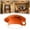 A-Orange, variant on Flush MountCoffee Cup Shaped LED Ceiling Light, Modern Decorative Ceramic Pendant Lamp for Hallway, Bedroom & Kitchen,5.7 Inch (Warm White,Orange)
