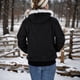 thumbnail image 5 of Gibobby Sudadera oversize mujer, Sudadera con capucha con bolsillo para mujer, diseño de dibujos animados, sudadera con cierre(Negro,M), 5 of 5