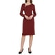 thumbnail image 1 of VESTIDO FORMAL ASIMÉTRICO DE MANGA LARGA PARA MUJER INSPIRE CHIC M Rojo Oscuro, 1 of 5