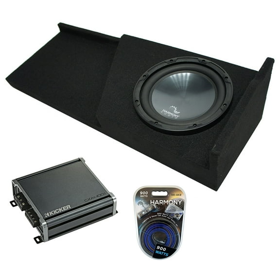 2007-2013 GMC Sierra Extended Cab Truck Harmony R104 Single 10 Sub Box & CXA4001
