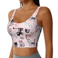 thumbnail image 2 of Balery Cat Sujetadores deportivos con espalda cruzada para mujer, acolchados, sin costuras, de alto impacto, ideales para yoga, gimnasio, entrenamiento y fitness.-Medium, 2 of 8