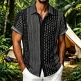 thumbnail image 2 of IWRICH Men's Casual Hawaiian Floral Shirts Short Sleeve Button down Tropical Shirts Beach Summer Shirts Black M, 2 of 4