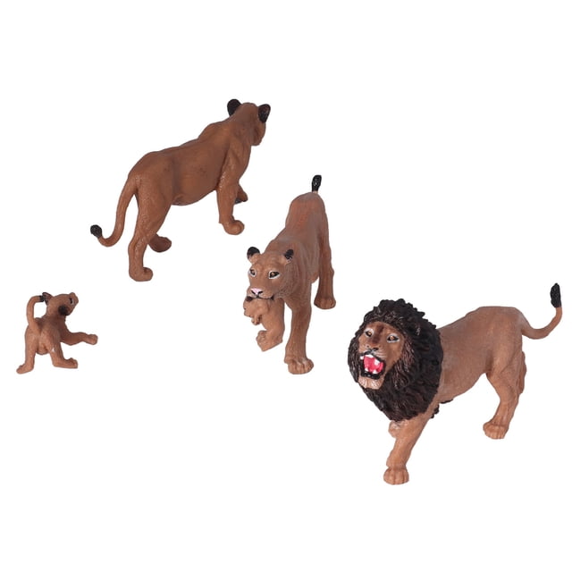 Simulación de modelo Animal, educativo sólido, realista, mejora la habilidad cognitiva, decoración de modelo Animal, 4 Uds.