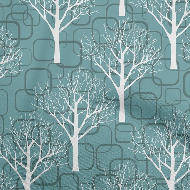 oneOone Polyester Spandex Teal Green Fabric Dot Craft Projects Decor Fabric Printed By The Yard 56 Inch Wide