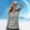 Gray, variant on Sun Protection Clothing Women UPF 50+ Long Sleeve V Neck Shirts with Pockets Solid Color Rash Guard for Travel Running Hiking