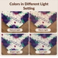 thumbnail image 7 of Design&I 5'x7' Washable Area Rug Sleek Flatweave Pet Friendly & Non-Slip Vinyl Music Mosaic Vibrant Abstract Splatter Paint Record Retro Refined for Small Living Room, Bedroom, 7 of 7