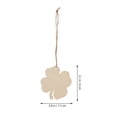thumbnail image 6 of 20pcs St. Patricks Day Wooden Embellishment Unfinished Wood Shamrock Cutout Blank Wooden Shape Wood Cutouts Patricks Day DIY Craft Supplies, 6 of 6