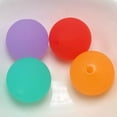 thumbnail image 5 of U8MO 15 Mixed Color Frosted Acrylic Round Chunky Beads 18mm Smooth Ball Rubber Tone, 5 of 5