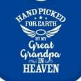 thumbnail image 4 of Inktastic Handpicked for Earth by My Great Grandpa in Heaven Boys or Girls Baby Bib, 4 of 4