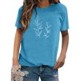 thumbnail image 2 of Pompotops T-shirt à Manches Courtes Imprimé Mode pour Femmes, Blouse Décontractée Ample en Solde, 2 of 7